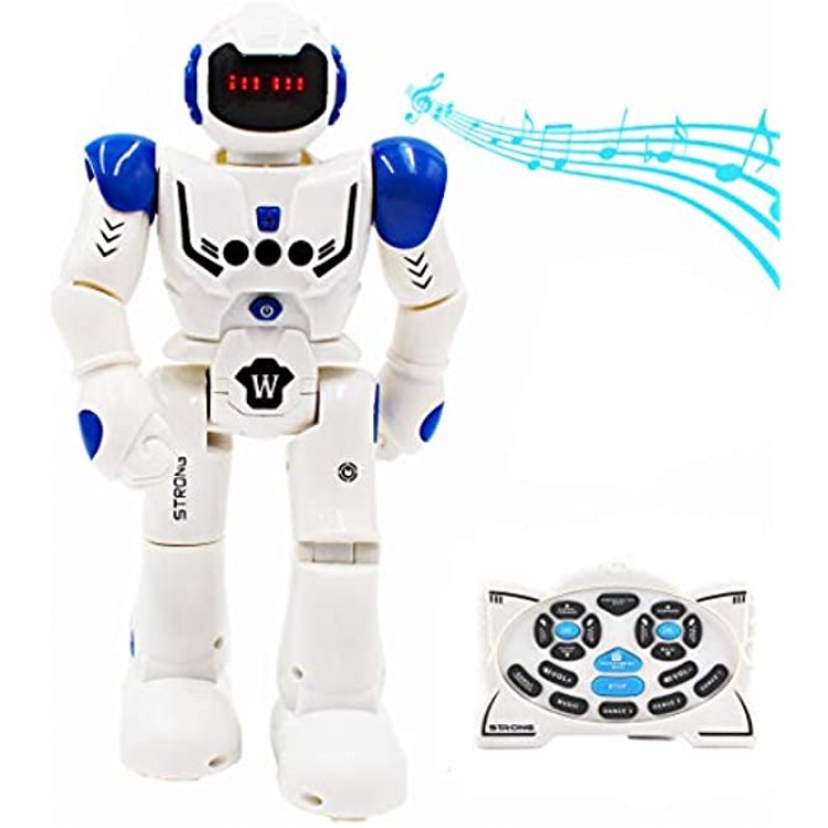deAO Robot Programmable Intelligent et Interactif avec Capteur de Mouvement Actions et Effets Lumineux et Sonores